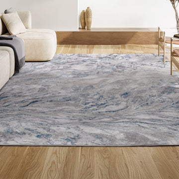 Swirl Marbled Abstract Area Rug